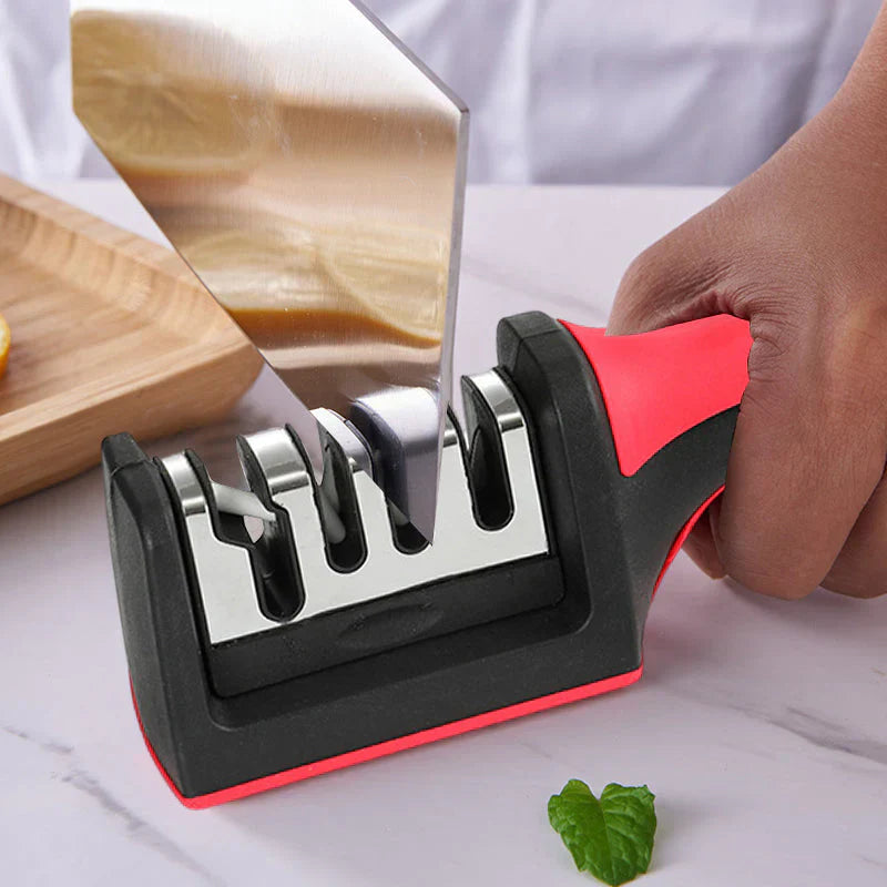 SharpPro - Professional 4-Stage Knife Sharpener - Perfect Cutting Power - Easy to Use