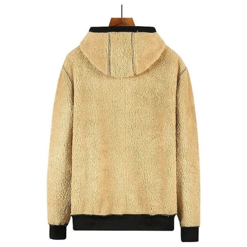 Sherpa | Veste à capuche sans manches en laine pour homme