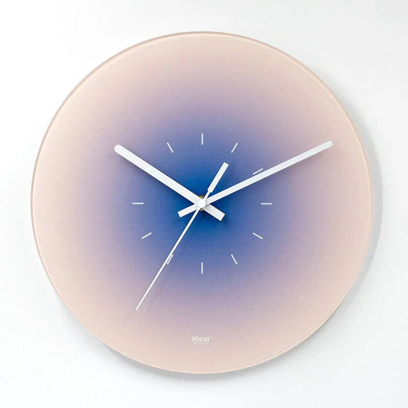SkyGlow - Relógio de Parede em Vidro de Luxo - Inspiração Celeste Única - Elegância Intemporal