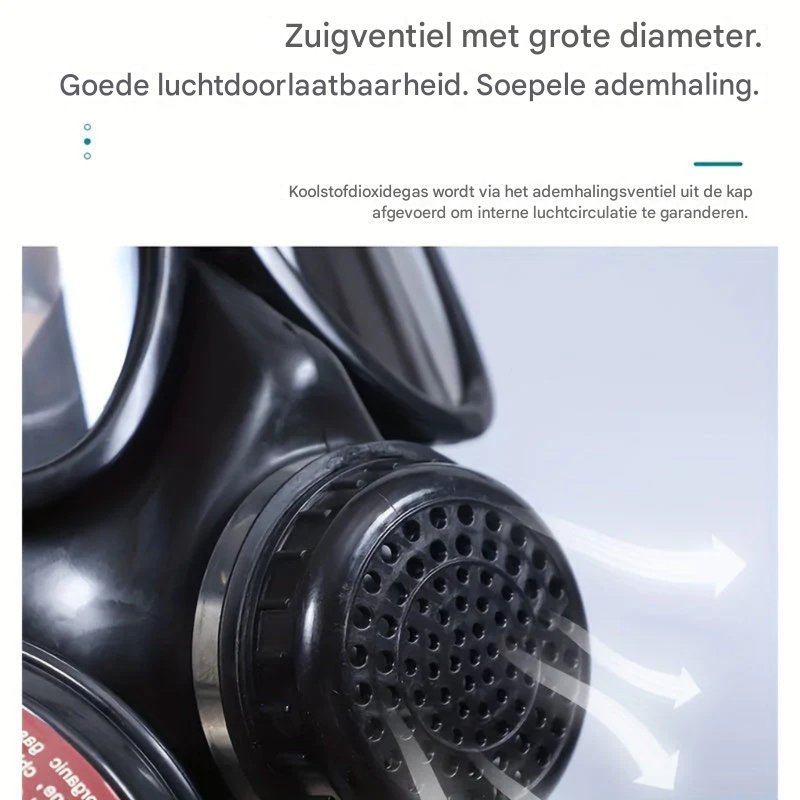 Vollgesichts-Gasmaske – kompatibel mit 40-mm-Filtern