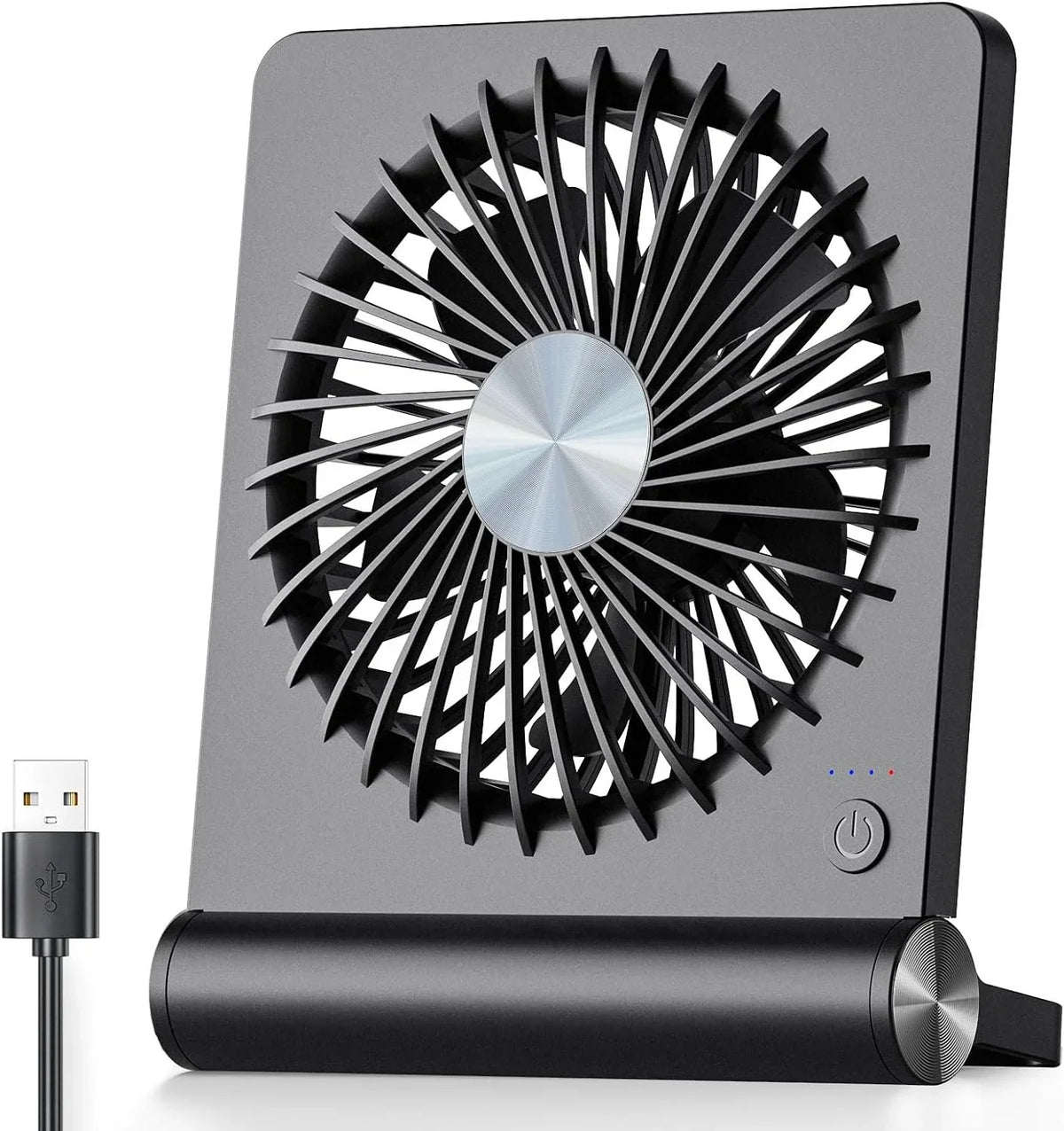 Ventilatore da scrivania USB ultra silenzioso - Potente - Compatto - A basso consumo energetico