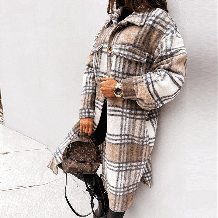 Women's Mid-Length Coat - Long - Ideal for Spring