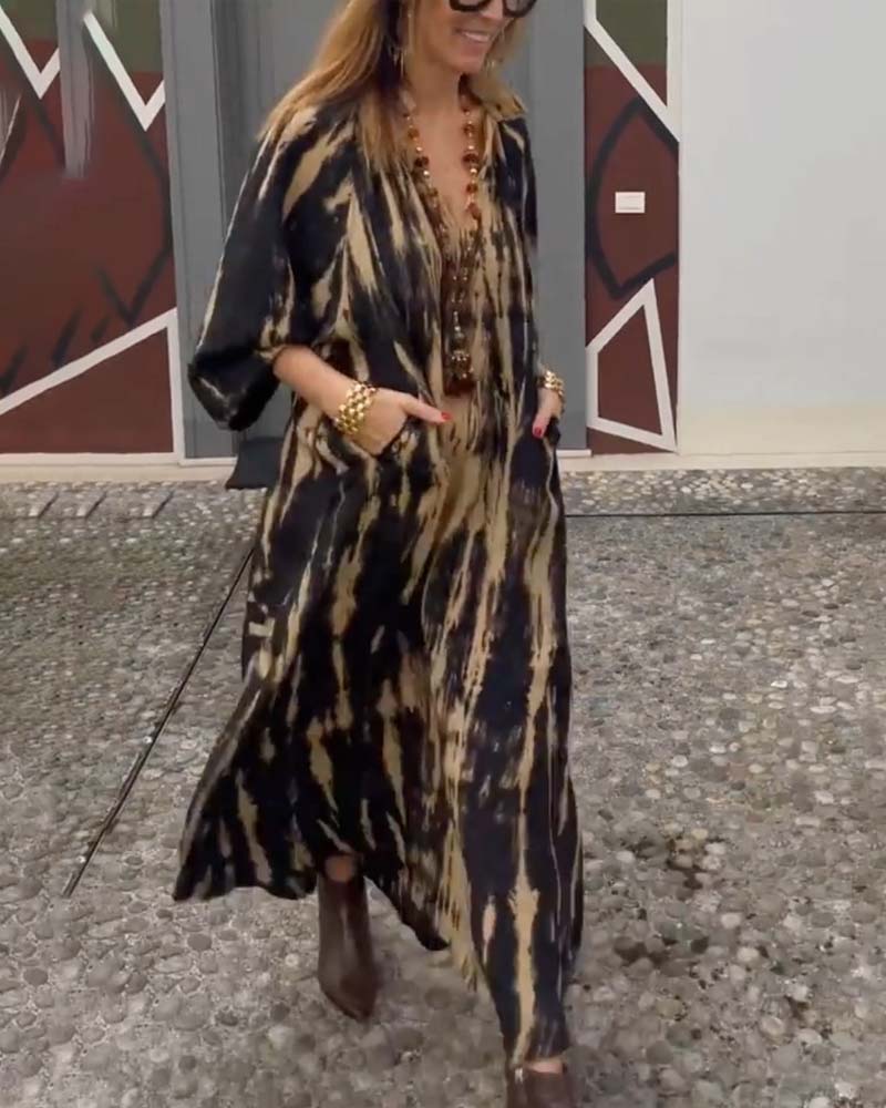 Robe maxi vintage avec poches
