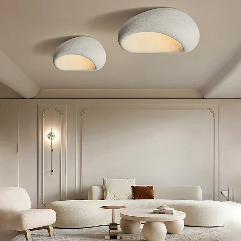 Wabi-sabi-plafondlamp – Eenvoudige elegantie voor elk interieur
