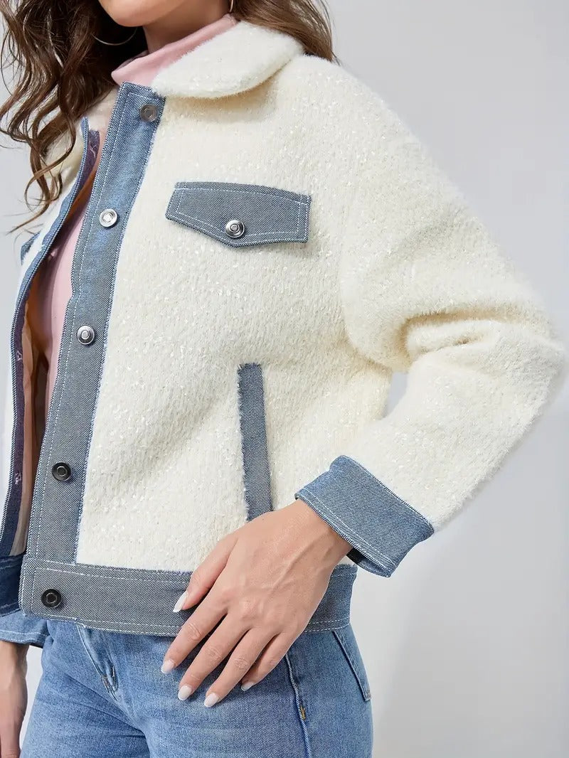 Reverse denim jacket for women - Marry