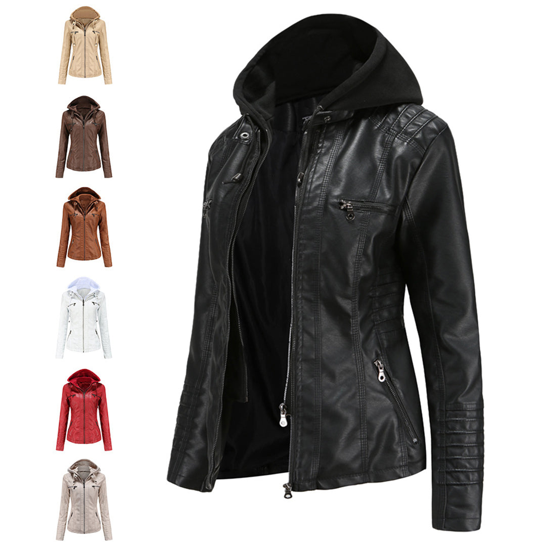 Veste en cuir élégante pour femme