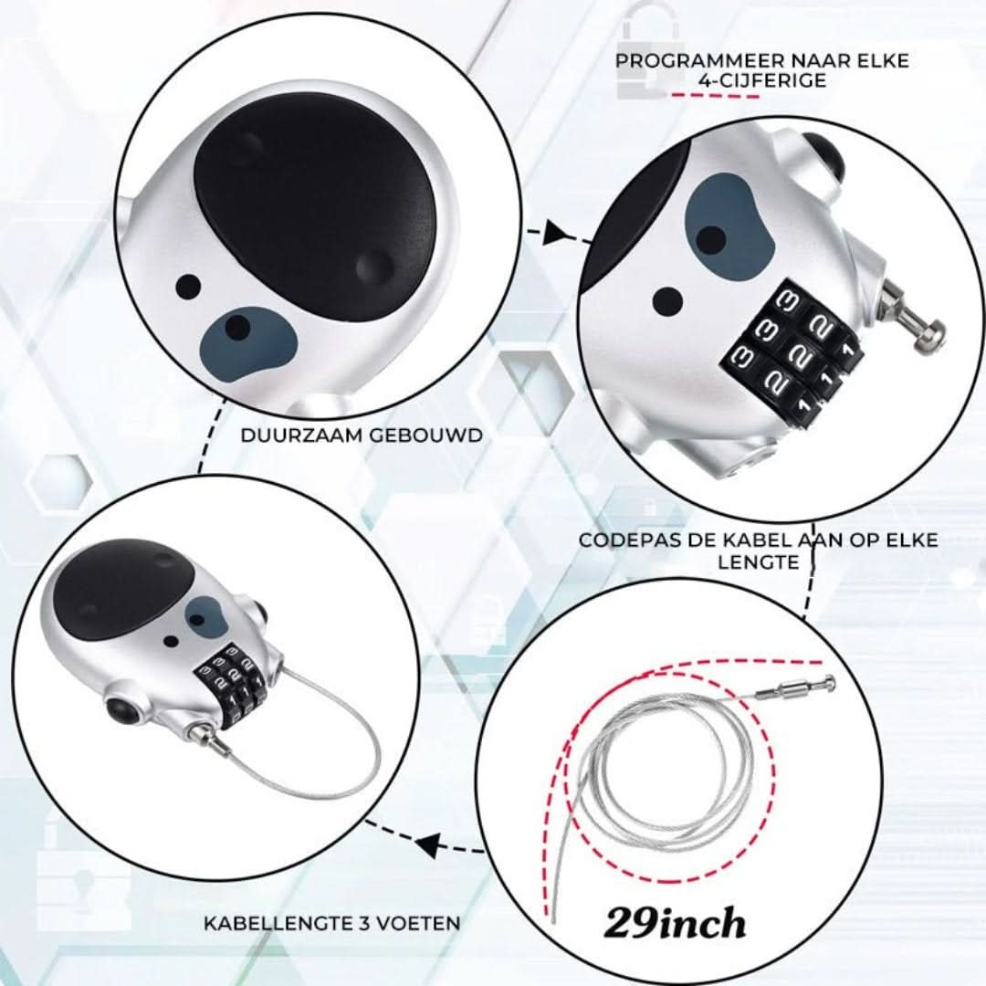 Wire-Lock | Anti-Theft Telescopic Cable Lock