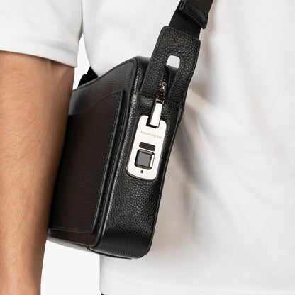 Modern Shoulder Bag with Secure Fingerprint Lock