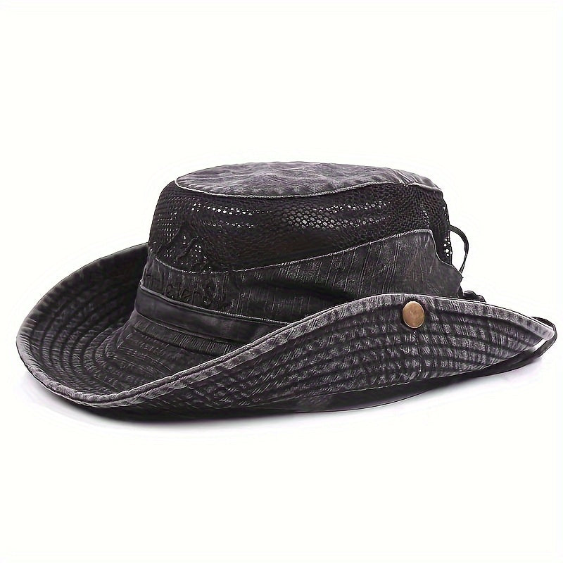 Cappello da sole traspirante per esterni con cordino - protezione UV e comfort per tutte le stagioni