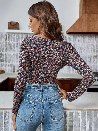 Long-sleeve with floral print