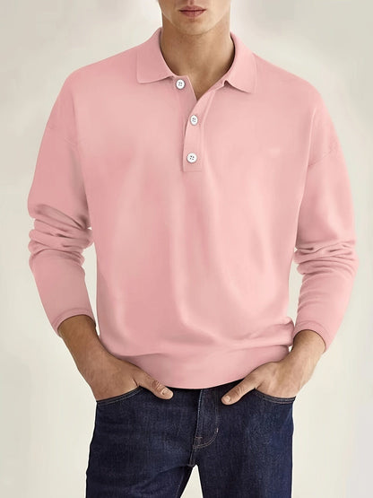 Men's Long Sleeve Polo - Théo