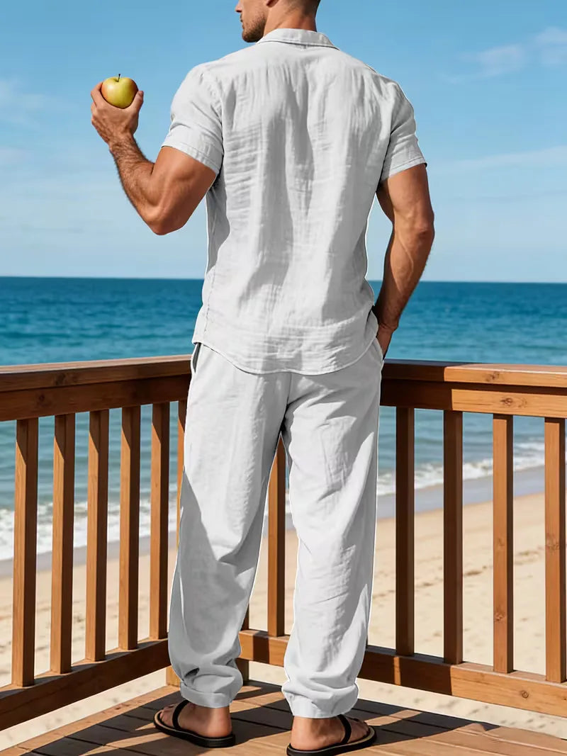 Ensemble de vêtements d'été avec col en V