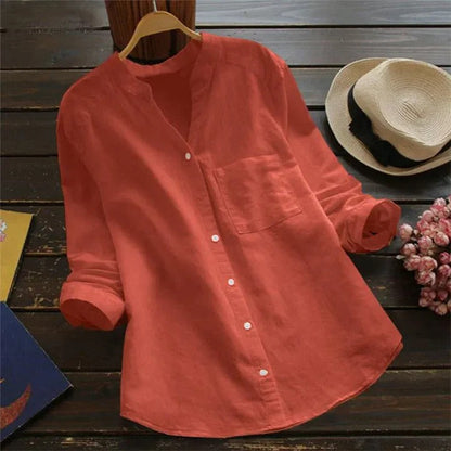 Linen Shirt for Women - Rose