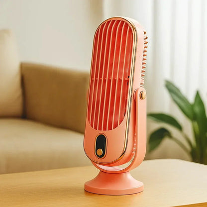 Draagbare oplaadbare USB-bureauventilator 360°