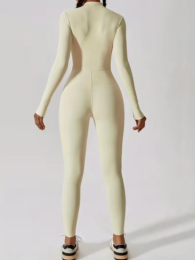 Jumpsuit with Mock Neckline