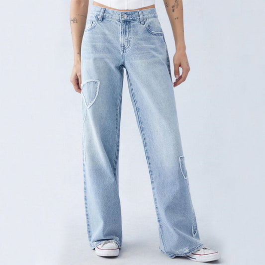 Jeans para mujer - Corte holgado - Cómodos y con estilo