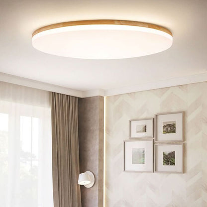 Ozawa LED Ceiling Light Wood Metal