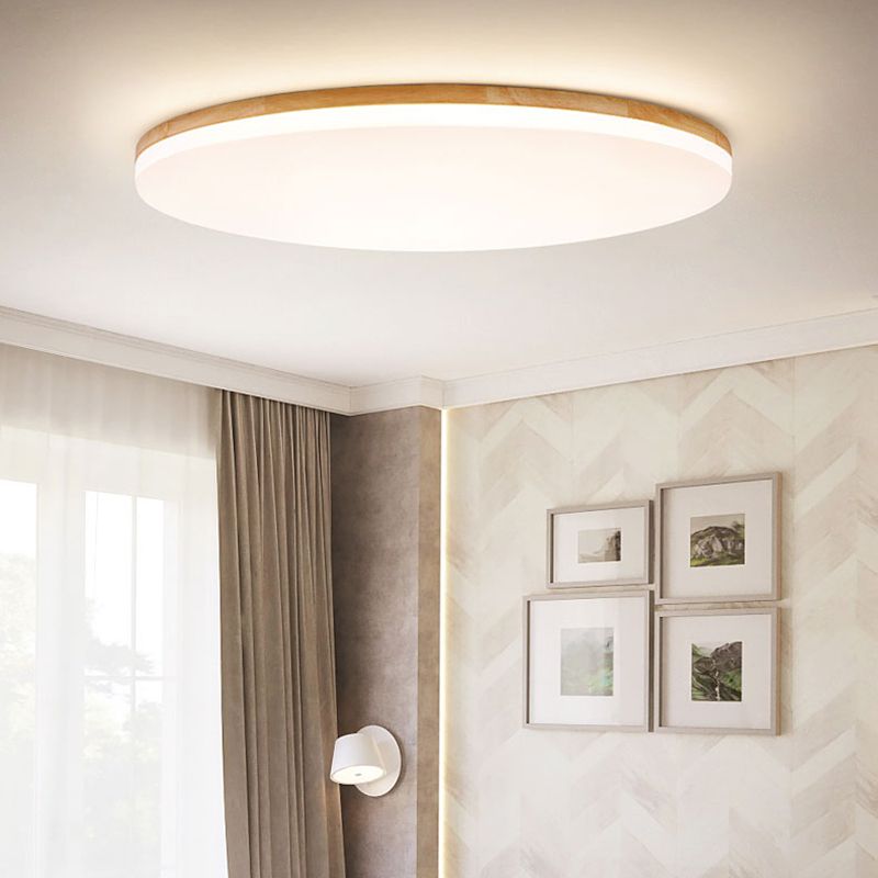 Lámpara de techo LED moderna de madera para cualquier habitación