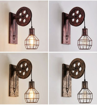 LightCage - Geometrische wandlamp met ijzeren kap
