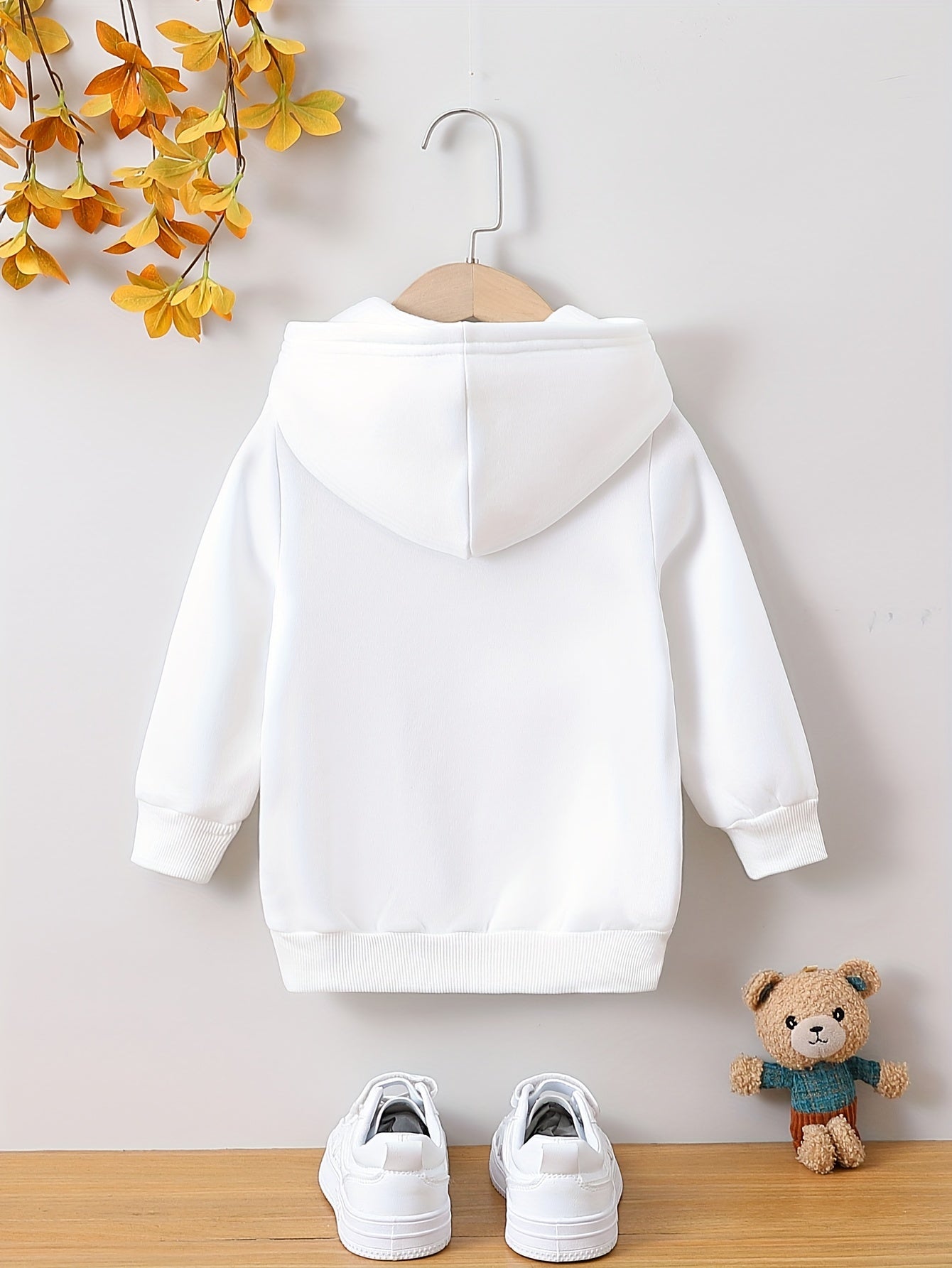 Toddler Girls' Hoodie with Cartoon Animal Print - Ana