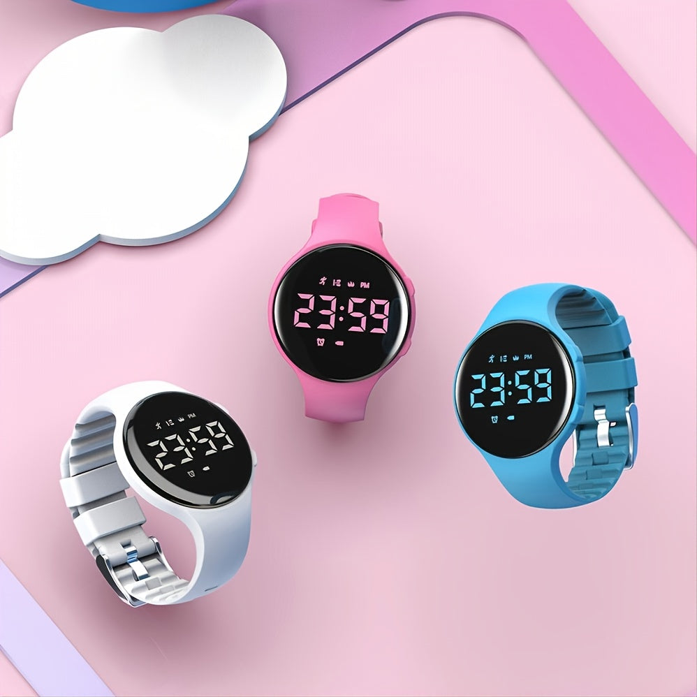 LED-Digitaluhr mit Schrittzähler und Vibrationsalarm – Fitnesstracker für Kinder
