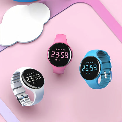 LED-Digitaluhr mit Schrittzähler und Vibrationsalarm – Fitnesstracker für Kinder