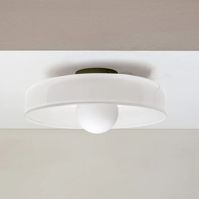 Plafón redondo moderno de cristal – Diseño elegante y atemporal
