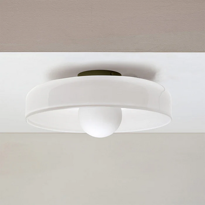 Plafón redondo moderno de cristal – Diseño elegante y atemporal