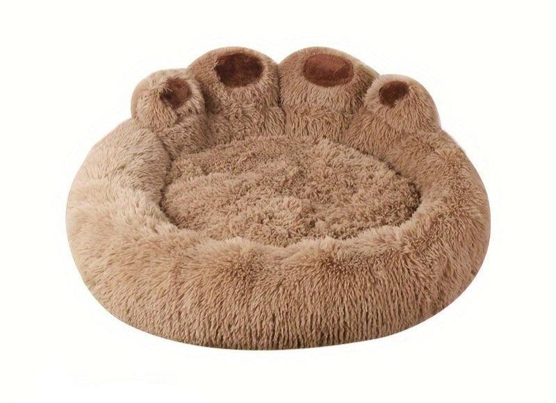 Cama para mascotas con forma de huella y máxima comodidad