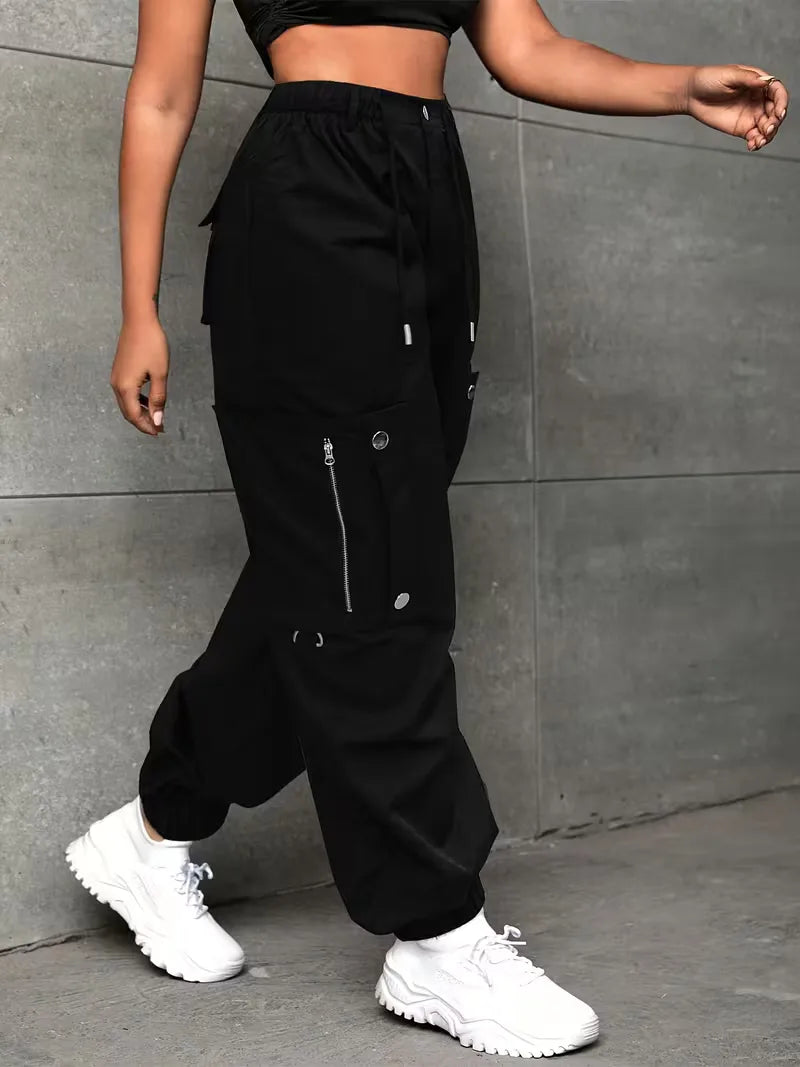 Pantalon cargo coupe large