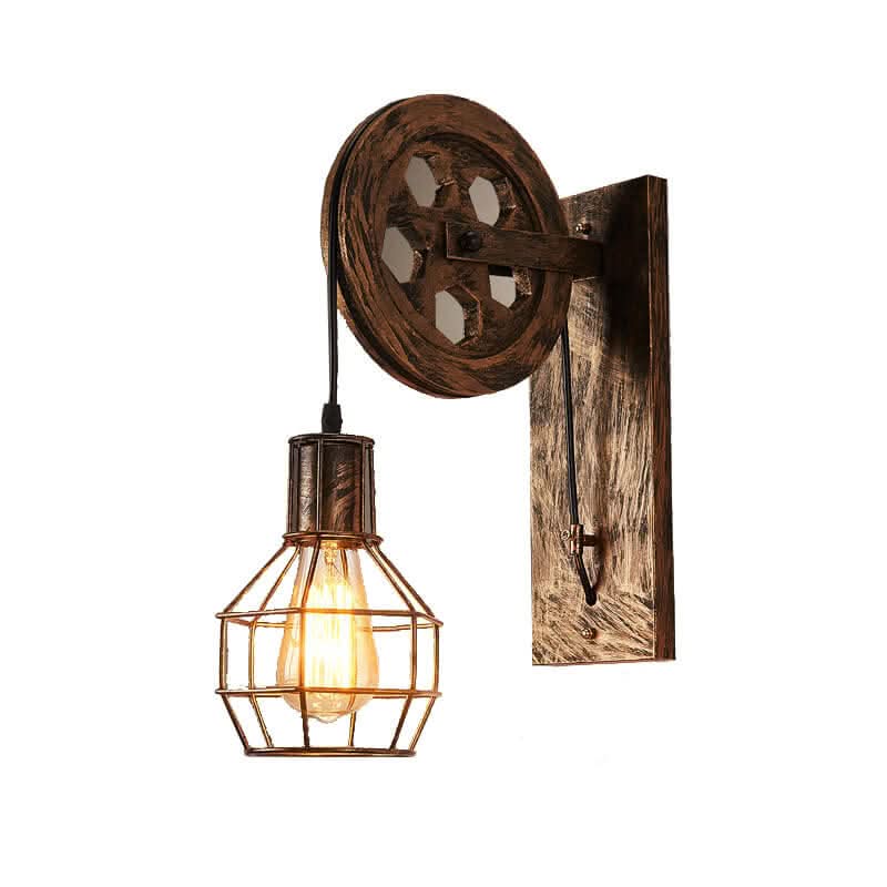 LightCage - Geometrische wandlamp met ijzeren kap