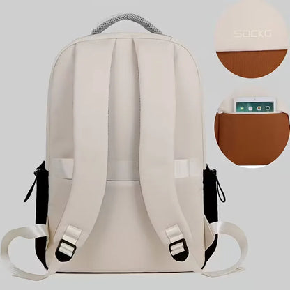 Sac à dos bicolore avec bretelles réglables