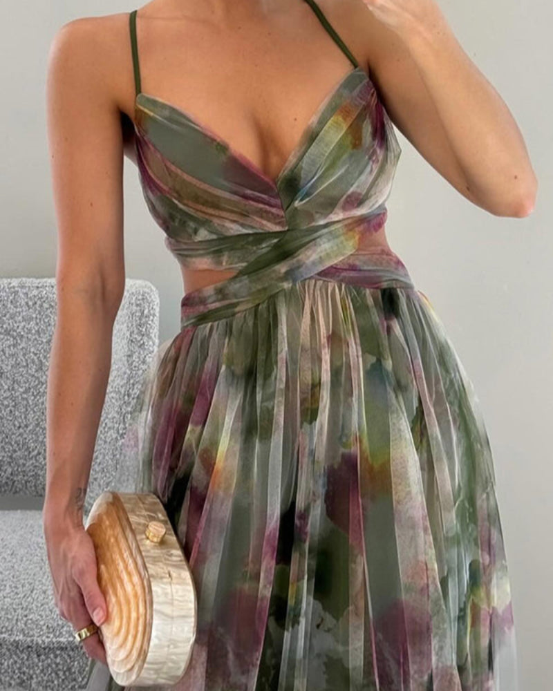 Sexy Hollow-Out Maxi Dress for Women