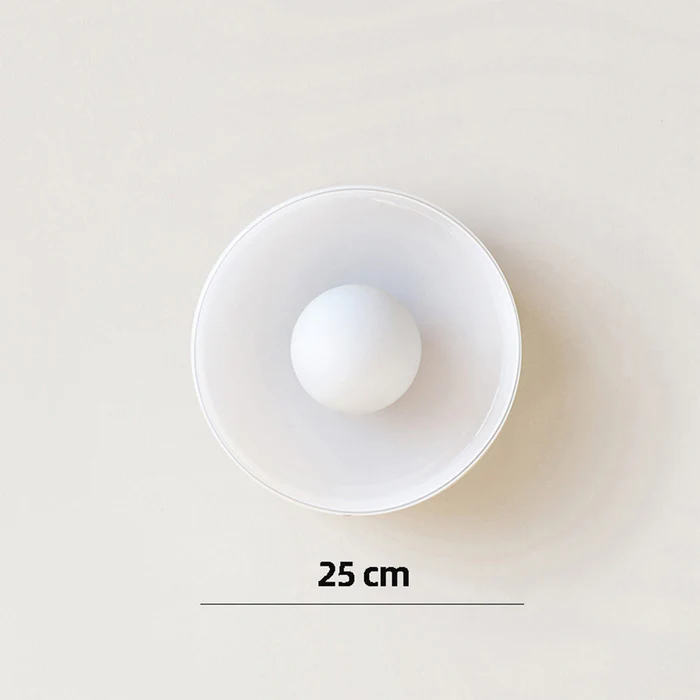 Plafón redondo moderno de cristal – Diseño elegante y atemporal