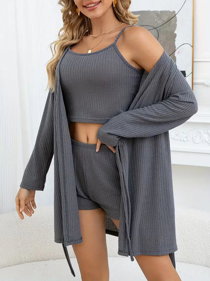 Ensemble trois pièces avec texture gaufrée