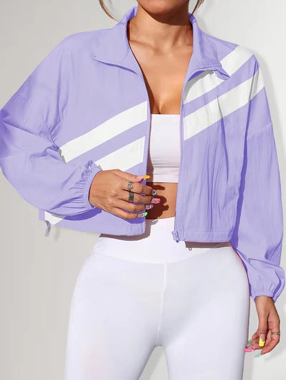 Veste de survêtement avec poignets élastiques