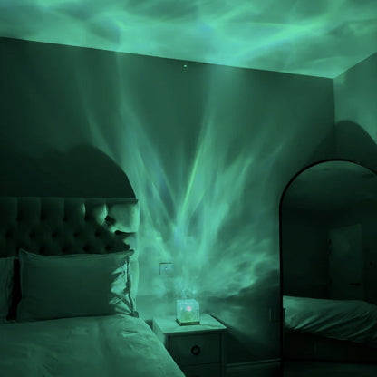 Lamp with Colourful Ocean Waves for Relaxation and Atmosphere