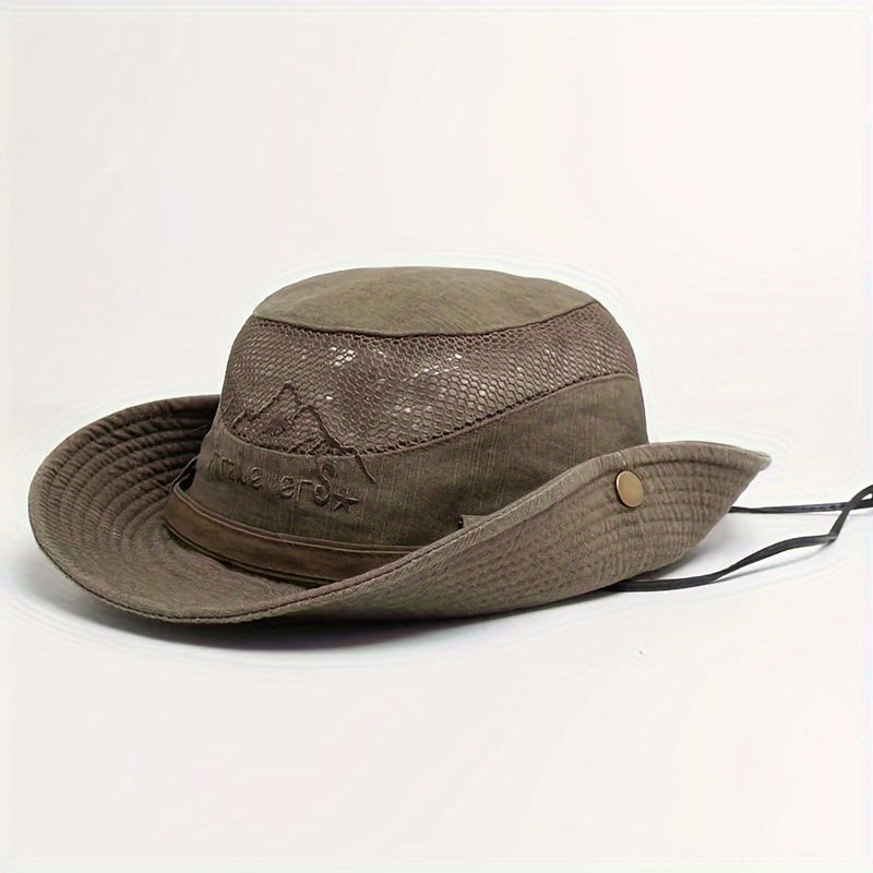 Cappello da sole traspirante per esterni con cordino - protezione UV e comfort per tutte le stagioni
