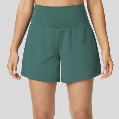 Yoga-Shorts mit hohem Bund