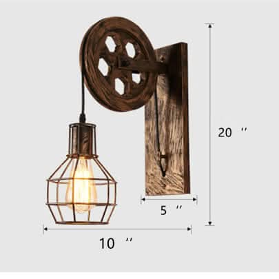 LightCage - Geometrische wandlamp met ijzeren kap
