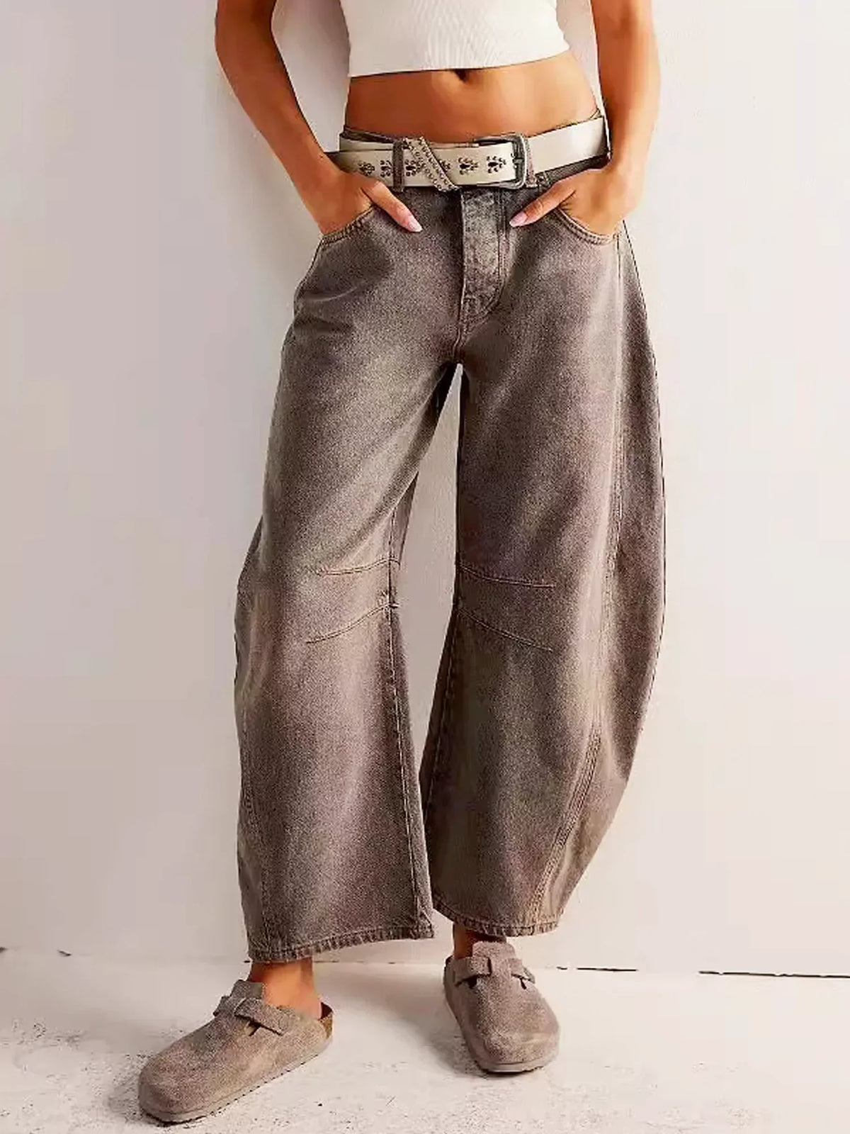 Zillah – Wide Leg Barrel Jeans | High Waist