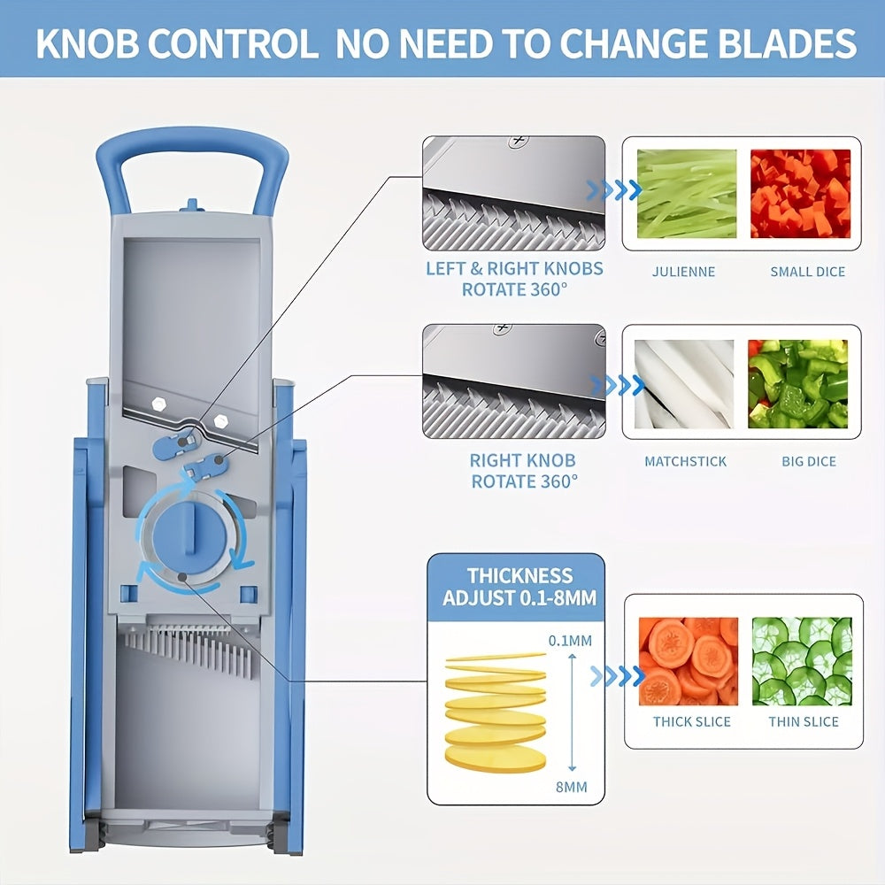 Multifunctional Vegetable Slicer – Safe, Adjustable and with Large Capacity