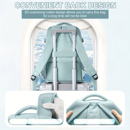 Mochila multifuncional para viajes y uso diario, con compartimento para zapatos y compartimentos impermeables