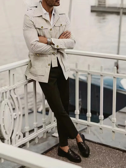 Chemise décontractée rayée