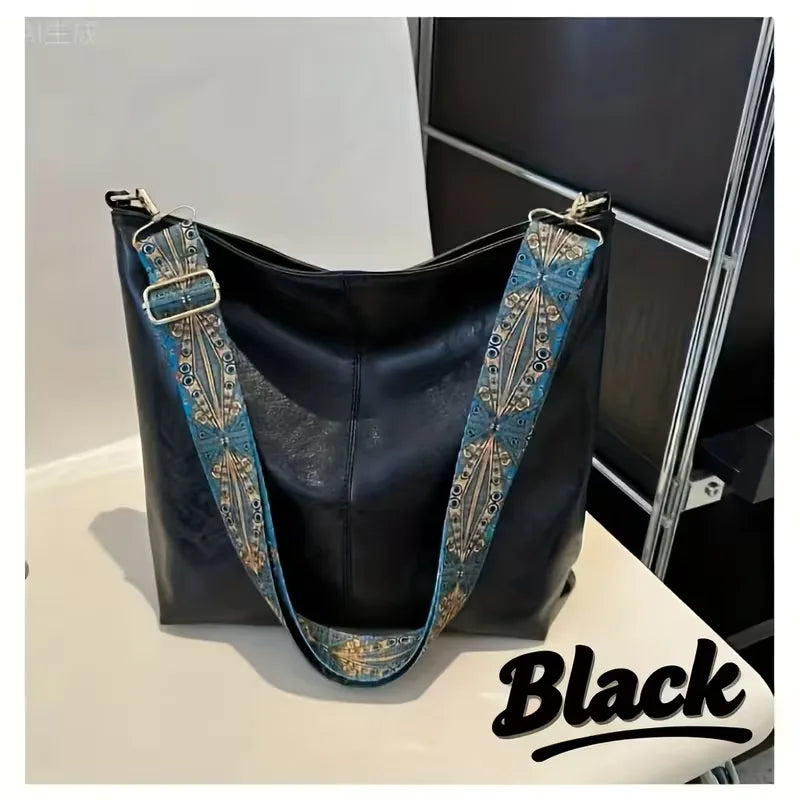 Sac à bandoulière avec sangle colorée