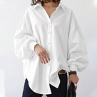 Oversized Women's Blouse with Long Sleeves