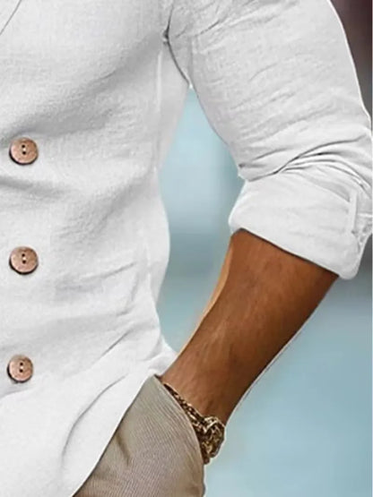 Blazer slim avec boutons en bois