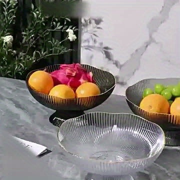 Luxury Transparent Fruit Bowl Made of PET – Decorative and Practical