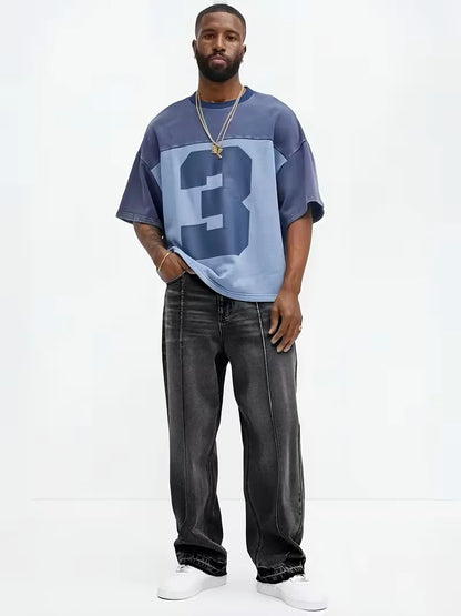 Loose fit jeans with five-pocket styling