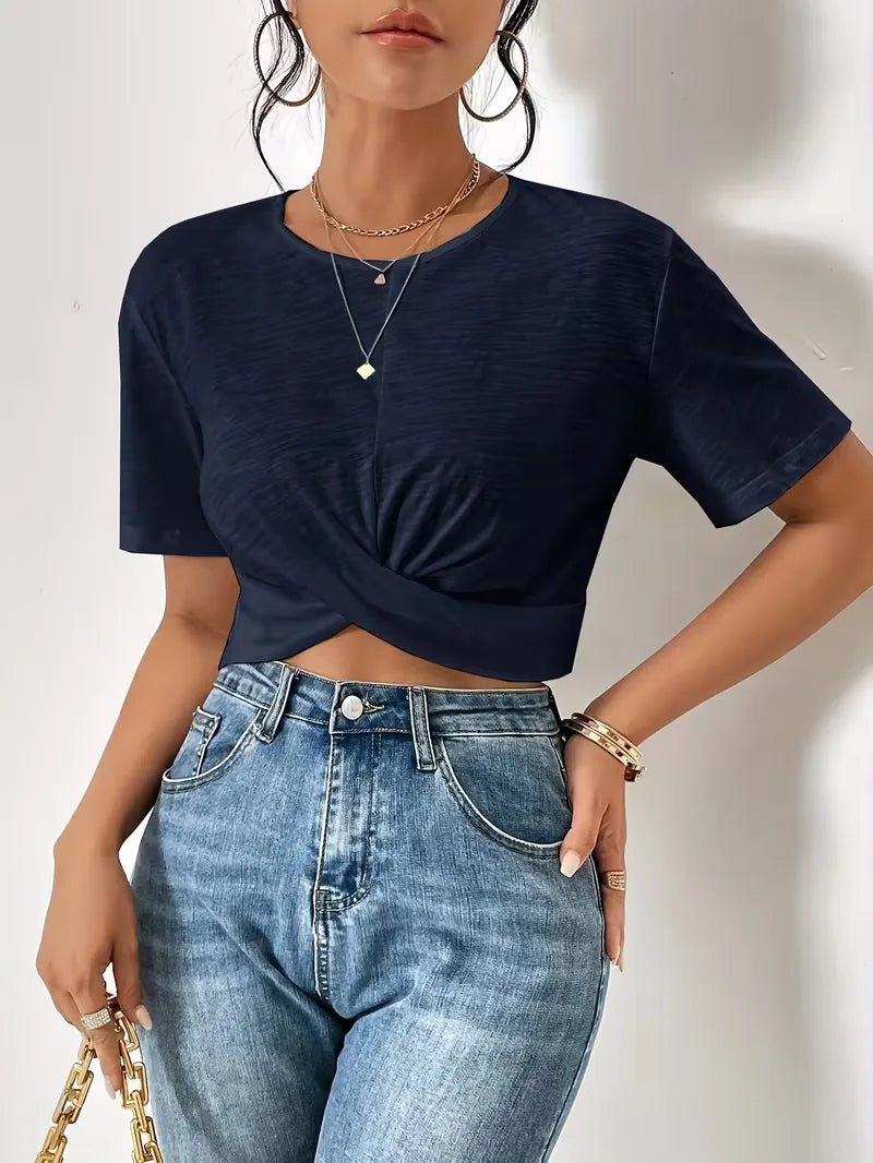 T-shirt avec détail torsadé